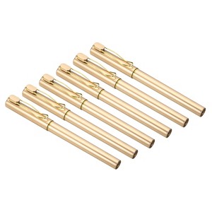 Unique Bargains Metal Smooth Writing Office Reusable Gel Ink Rollerball Pens 12 Pcs - 1 of 4