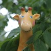 HABA Little Friends Giraffe - 6.75" Chunky Plastic Zoo Animal Toy Figure - 4 of 4