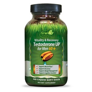 Irwin Naturals Vitality & Recovery Testosterone Up for Men Multivitamin Softgels - 60ct - 1 of 2