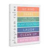 Stupell Industries 15"x10" Bold List of Playroom Rules Kids' Rainbow Stripes Wall Art Unframed - 3 of 4