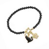Ross-Simons 4-4.5mm Onyx Bead Charm-Compatible Toggle Bracelet in 18kt Gold Over Sterling - 4 of 4