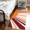 Boho Rugs Washable Kids Rug Non Slip Nursery Rug Low Pile Floor Mat Soft & Non-Shedding Sunshine Carpet Colorful Rainbow Printed Indoor Rugs - 2 of 4