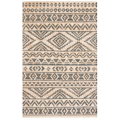 Kilim Klm751 Hand Loomed Area Rug - Natural Charcoal - 3'x5' - Safavieh 