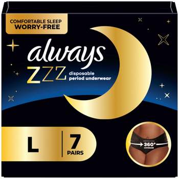 Always ZZZ Period Underwear - L/XL - 7ct