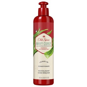 Old Spice Wavy Curly Leave-In Conditioner with Aloe & Avocado Oil, 8.5 fl oz - 1 of 3
