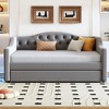 Full XL Upholstered Daybed with LED Belt and Trundle - 3 of 4