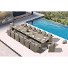 PURPLE LEAF Patio Dining Furniture Set Modern Outdoor Furniture Set Aluminum Dining Table and Chairs - 3 of 4
