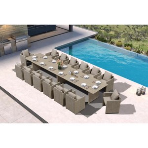 PURPLE LEAF Patio Dining Furniture Set Modern Outdoor Furniture Set Aluminum Dining Table and Chairs - 1 of 4