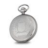 Black Bow Jewelry Charles Hubert Stainless Case w/Floral Shield Skeleton Pocket Watch - 2 of 4