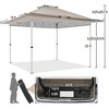Yaheetech 13X13 ft Portable Pop-Up Canopy with Adjustable Height and Ground Anchors & Guy Lines - 3 of 4