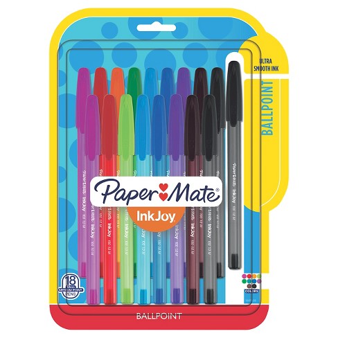 Paper Mate® Inkjoy 100ST Ballpoint Pen, 1mm, 18ct - Multicolor : Target