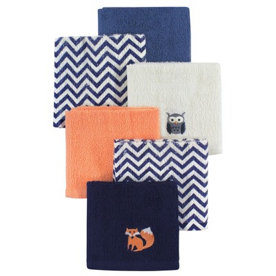 Hudson Baby Super Soft Cotton Washcloths Football / One Size