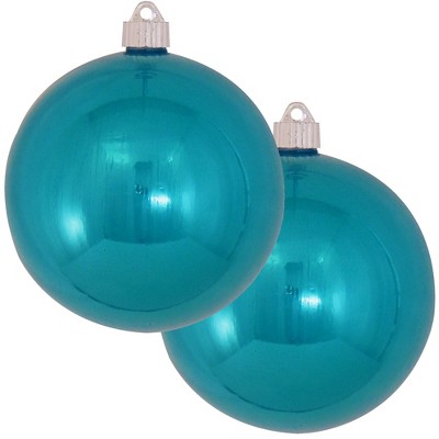 Christmas by Krebs 2ct Tropical Blue Shatterproof Christmas Ball Ornament  6" (150mm)