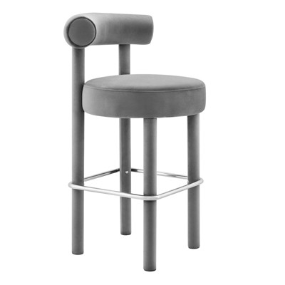 Modway Toulouse Performance Velvet Bar Stool
