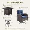 Gymojoy 7 Pieces Swivel Chair with Propane Fire Pit Table - 2 of 4