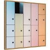 Amanti Art Pastel Lockers by Luc Vangindertael (laGrange) Canvas Wall Art Print Framed 22 x 22-in. - 3 of 4