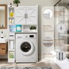Over The Toilet Storage Cabinet, Space Saving Bathroom Organizer with Toilet Paper Holder, 2 Barn Doors, Storage Shelves - 2 of 4