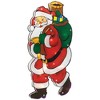 Northlight 17.5" Lighted Santa Claus Christmas Window Silhouette - 4 of 4