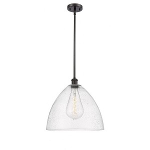 Bristol Glass - 1 Light Pendant In Industrial Style-16.75 Inches Tall and 16 Inches Wide - 1 of 1
