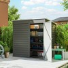 6' x 4' Outdoor Garden Shed, Metal Storage Shed with Lockable Door and Gloves for Backyard Garden Patio - 2 of 4