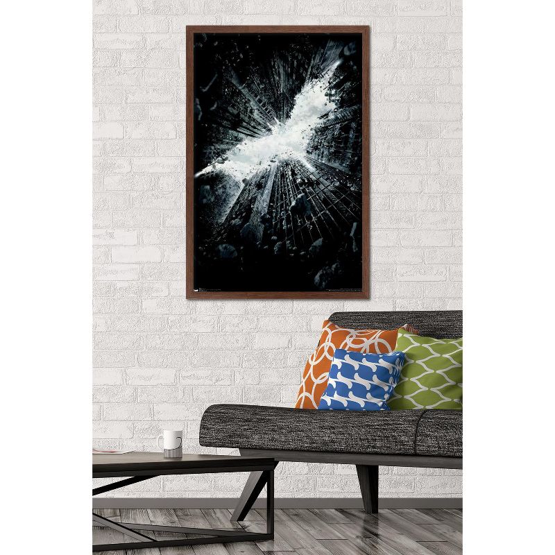 Trends International DC Comics Movie - The Dark Knight Rises - Teaser One Sheet Framed Wall Poster Prints, 2 of 7