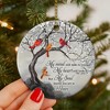 My Mind Still Talks to You Cardinal Circle Ceramic Ornament - Memorial Christmas Ornament Gifts for Loss of Loved One in Heaven - 2 of 4