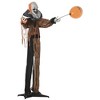 Outsunny 65.25" Life Size Outdoor Halloween Decorations Talking Circus Clown with Balloon, Animated Prop with Sound and Motion Activated - 4 of 4