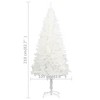 vidaXL Lifelike Artificial Christmas Tree with LED Lights & Decorative Ball Set in White - 82.7 inches Tall - 4 of 4