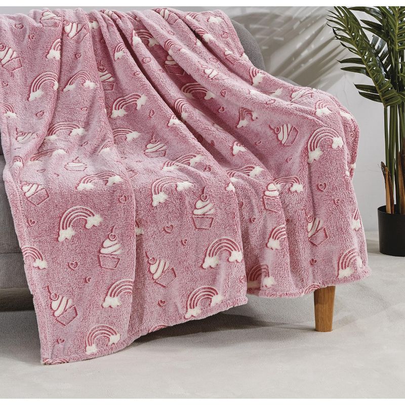 Noble House Glow In The Dark Super Fun & Cozy Microplush Throw Blanket Makes A Great Gift 50" x 60", 2 of 4