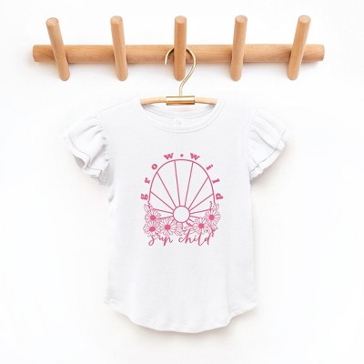 The Juniper Shop Grow Wild Sun Child Toddler Flutter Sleeve Tee