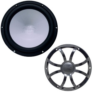 Wet Sounds REVO12FAS2-B 12" Black Marine Subwoofer 2-OHM with Included Black XS Series Grill - 1 of 4