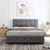 CAVINAS Queen Size Linen Fabric Storage Bed Modern Wooden Bed Frame with 4 Drawers and Headboard for Bedroom - 2 of 4