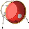 Remo Powerstroke P3 Resonant Colortone Red Bass Drum Head With 5" Offset Hole - 2 of 2