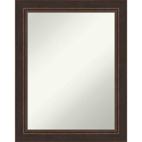 23" x 29" Non-Beveled Lara Bronze Wood Wall Mirror - Amanti Art: Modern Rectangular Design, Includes Wall Mounting Hardware - image 1 of 4