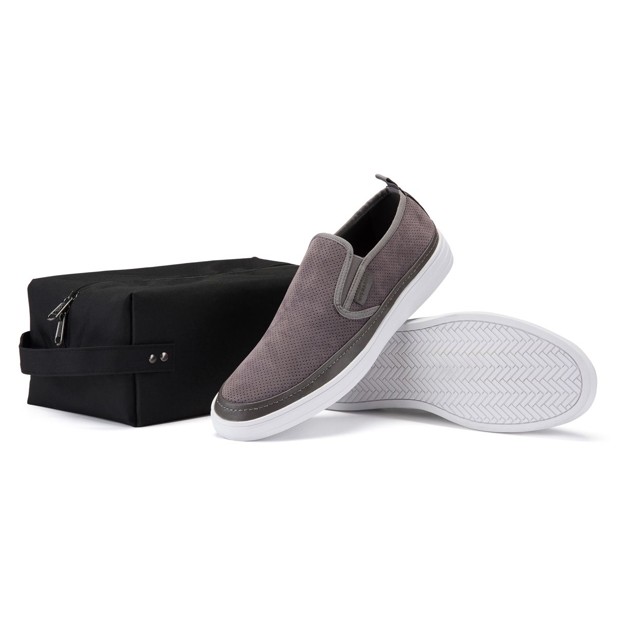 Mio Marino - Men's Suede Slip-On Fashion Sneaker - thumbnail 3