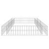 vidaXL Gabion Raised Bed Silver Galvanized steel Large Heavy Duty - 3 of 4