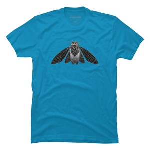 Men's Design By Humans Monochrome Cicada By Realkey T-Shirt - 1 of 3
