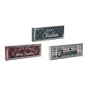Transpac Wood Framed Metal Christmas Wall Decor Set of 3 Christmas Home Decorations - 2 of 3