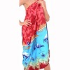 LA LEELA Women's Wraps Summer Pareos Cover-Up Vacation Skirt Beach Bikini Beachwear Sarong Coverups Swimwear for Women One Size Red,flamingo - image 3 of 4