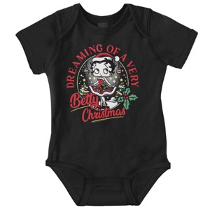 Betty Boop Dreaming Of Christmas Baby Bodysuit Jumper Girls Brisco Brands - 1 of 4