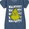 Girls' - Dr. Seuss - Naughty Grinch Graphic Short Sleeve Fleece Dress - 2 of 4