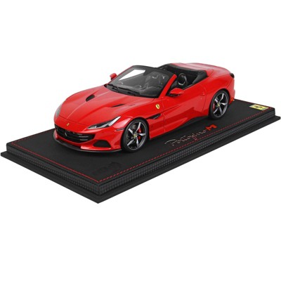 Ferrari Portofino M Convertible Rosso Corsa 322 Red with DISPLAY CASE Limited Edition to 150 pieces 1/18 Model Car by BBR