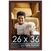 PosterPalooza | Minimalist Brown Picture Frame - UV Acrylic, Foam Board Backing, Hanging Hardware - 2 of 4