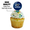 Clarion University Foundation Primary Logo Cupcake Picks Toppers Decoration Set of 6 - 3 of 4