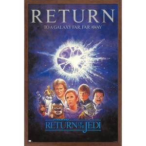 Trends International Star Wars: Return of the Jedi - Illustrated One Sheet Framed Wall Poster Prints - 1 of 4