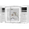 PAKASEPT Bathroom Medicine Mirror Cabinet with Hidden Storage, Anti-Fog Lighted Wall Medicine Cabinet, Mirrored Over The Toilet Storage Cabinet - 2 of 4