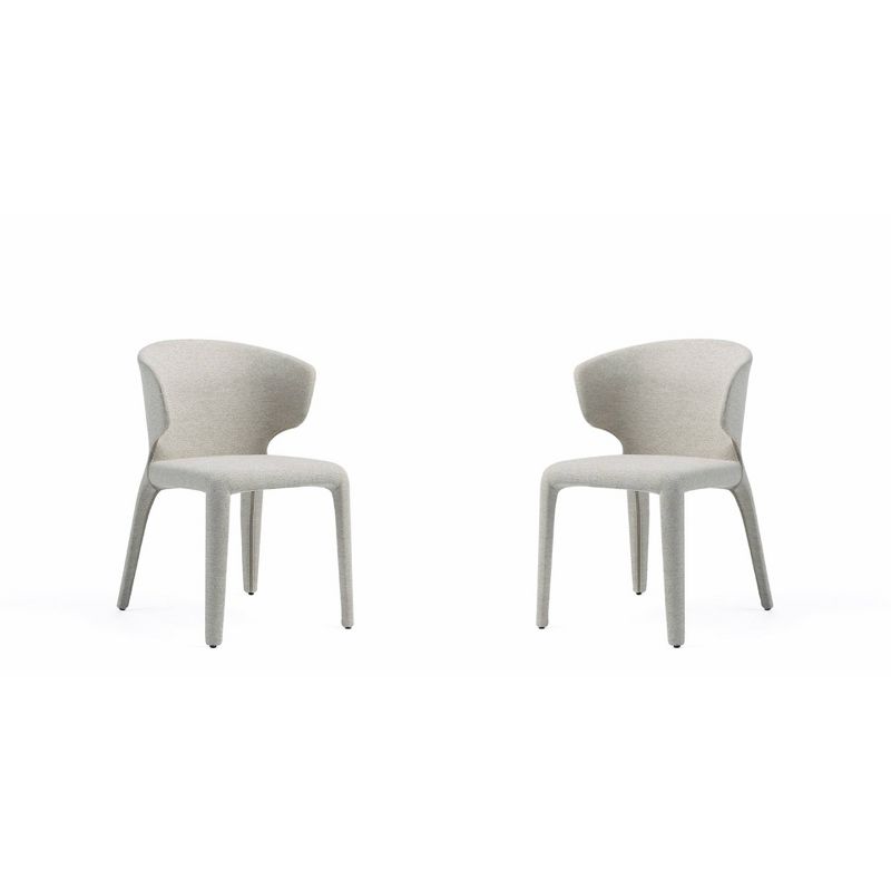 Set of 2 Conrad Modern Woven Tweed Dining Chairs - Manhattan Comfort, 1 of 12