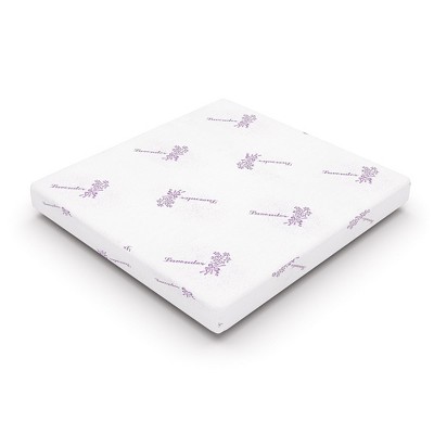 Resenkos Twin Size Memory Foam Mattress in a Box, 3" Lavender-infused AeroFusion Memory Foam, 7" Flex Support Base Foam, Soft Touch,  10��