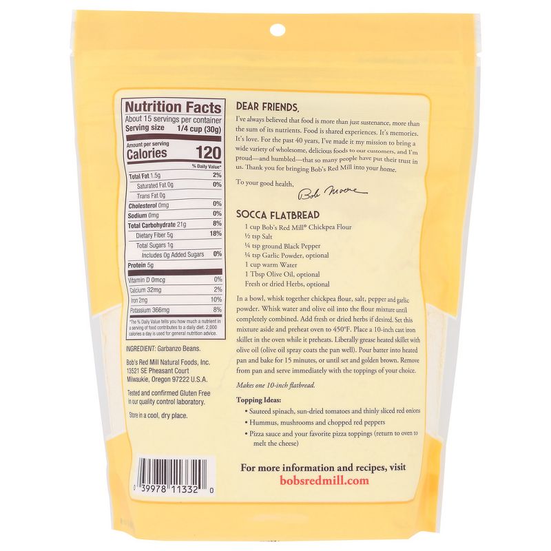Bob's Red Mill Chickpea Flour - Case of 4/16 oz, 3 of 7