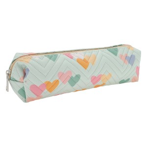 Unique Bargains Heart Print Pencil Case for Office Organizer - 1 of 4